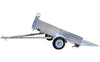 5ft x 7ft Multi Purpose Utility Trailer Kits - Galvanized with DRIVE UP GATE- MMT5X7G