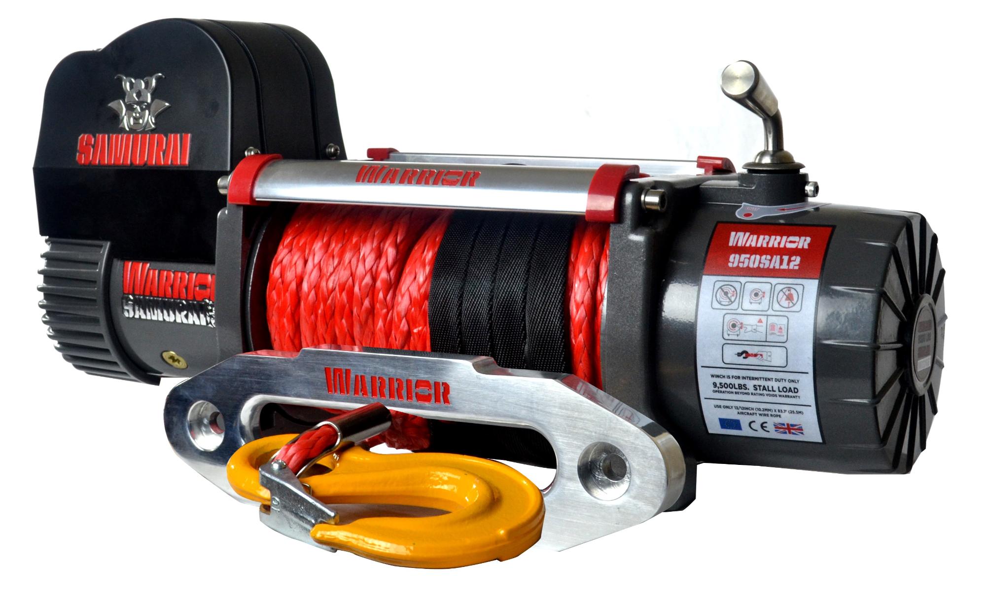 9,500 LB Samurai Series High Speed Winch - Synthetic Rope