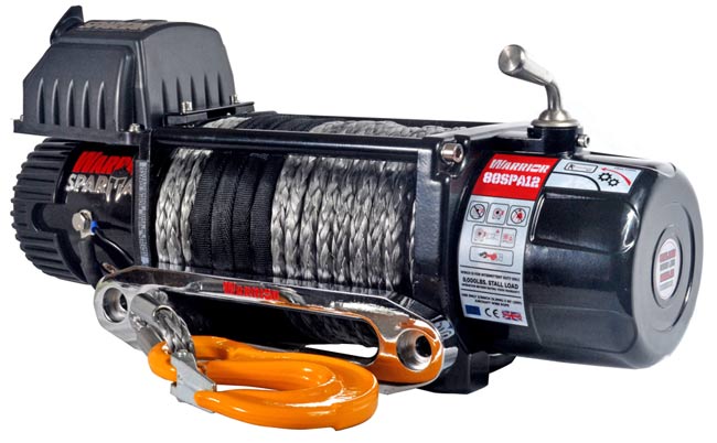8,000 LB Spartan Series Planetary Gear Winch with synthetic rope - 8000-SR